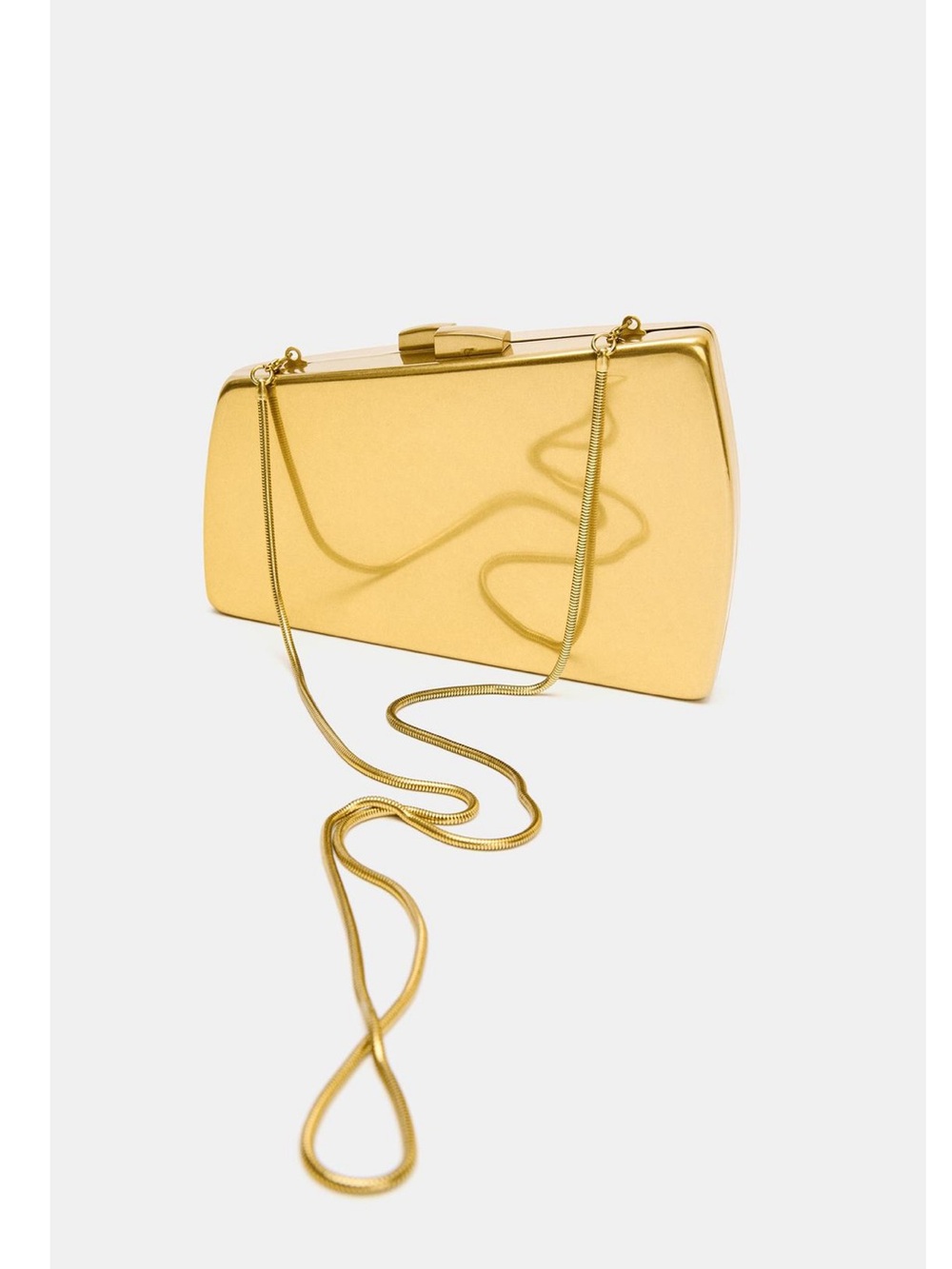 Zara Metal Clutch Bag